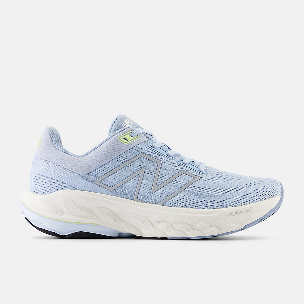 New Balance Fresh Foam X 860v14 Shoes Light Chrome Blue with Limelight and Bleached Lime Glo